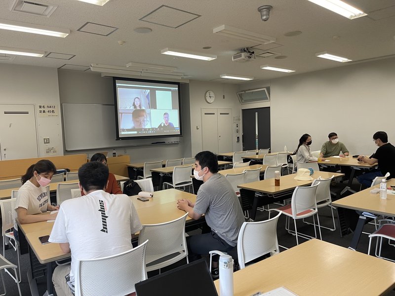 留学生向け就職支援講座の様子